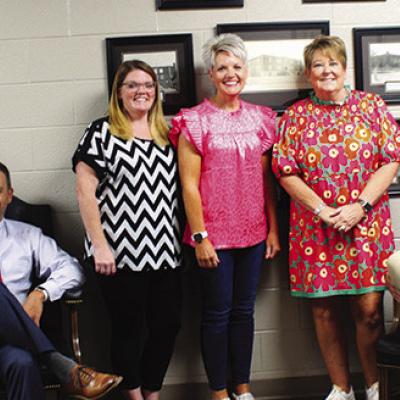 Board of Education staff assembles