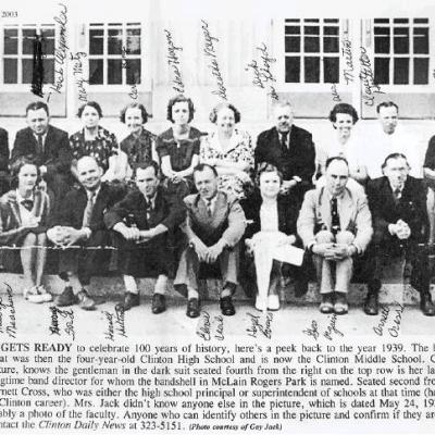 CDN | Courtesy Photo Clinton High School faculty members identified