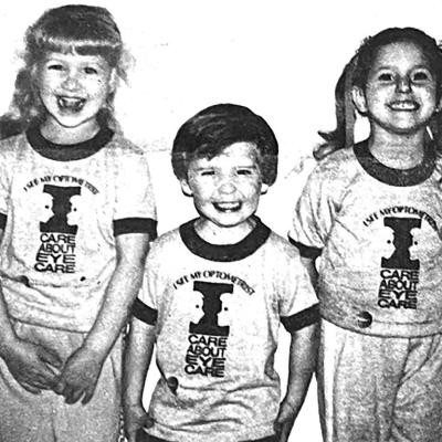 40 YEARS AGO Mandy Day, Kenny Day and Marissa Berrong showed off some “I Care About Eye Care” T-shirts. CLINTON’S HISTORY 10, 20, 30 AND 40 YEARS AGO