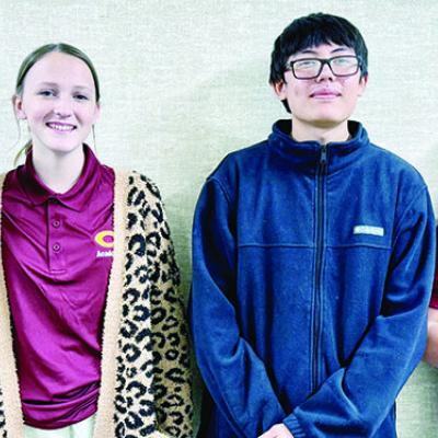 Clinton High School students recently won the Froshmore Mathematics Academic Championship. The win qualified them to compete in the state championship in March. From left are team members Brinley Taylor, Jaiden McCullough, Felipe Acosta Sandoval and Britt Clinton High School students recently won the Froshmore Mathematics Academic Championship. The win qualified them to compete in the state championship in March. From left are team members Brinley Taylor, Jaiden McCullough, Felipe Acosta Sandoval and Britt