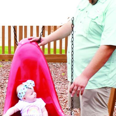 Enjoying his first Father’s Day