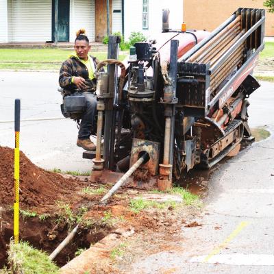 Fiber optics installation