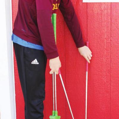 Mini-golf in full swing during break