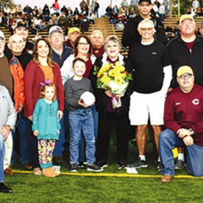 Large group turns out to honor Engel