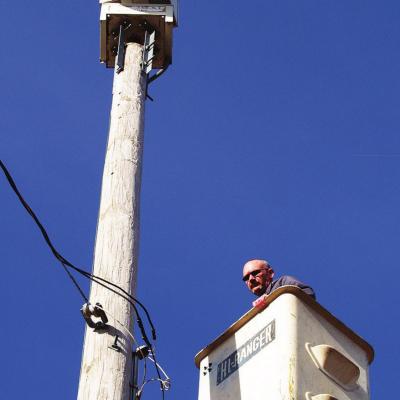 Toby Anders performs regular inspection and maintenance of the City’s storm sirens. Toby Anders performs regular inspection and maintenance of the City’s storm sirens.