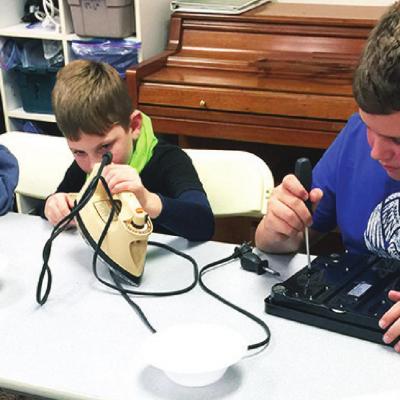 Brothers learn how it works