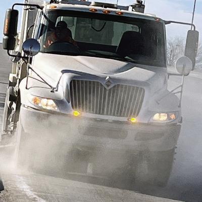 Fred Huber with the City of Clinton operates the street sweeper on Fourth Street to help remove some of the salt and grit used on roads last week. CDN | Michael Maresh Fred Huber with the City of Clinton operates the street sweeper on Fourth Street to help remove some of the salt and grit used on roads last week. CDN | Michael Maresh