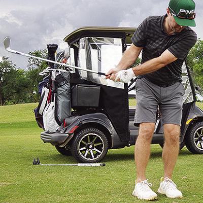 Doug Jacobson winds up his swing at hole No. 10 at the Riverside Golf course. CDN |Micah Ashcraft Doug Jacobson winds up his swing at hole No. 10 at the Riverside Golf course. CDN |Micah Ashcraft