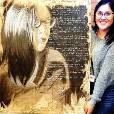 Student makes statement with art