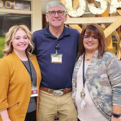 From left CHS Teacher of the Year Cindy Bond