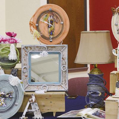 Amy Deets stands with her wares at the recent Valentine’s Day Craft Market. CDN | Hope King Amy Deets stands with her wares at the recent Valentine’s Day Craft Market. CDN | Hope King