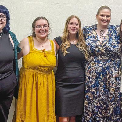 From left, Kim Berkenbile, Gwen Ferris, Morgan Dixon, Chelsea Nickel and Kira Pendleton. CDN | Courtesy photo