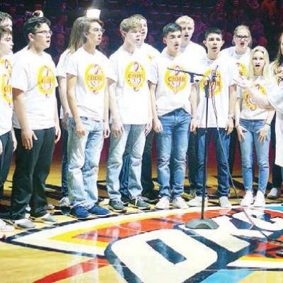CDN | Staff Photo CHS vocalists perform at Thunder game