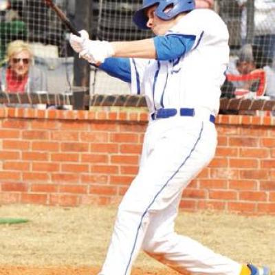 Arapaho-Butler junior Jace Edelen turns on a pitch and blasts a ball into play. CDN | Collin Wieder