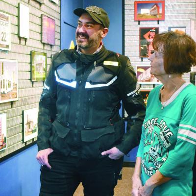 Brazilian traveler visits