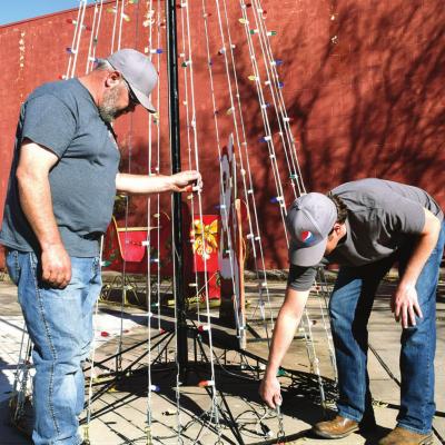 Christmas spirit in the park