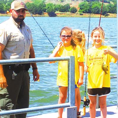 Summer Playground fishing at Crowder Lake