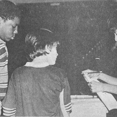 40 YEARS AGO The political spirit was captured Clinton Middle School. From left, Stacy Scarlett, Richard Robertson and Marvin Thunderbull man the ballot box at the straw poll. CLINTON’S HISTORY 10, 20, 30 AND 40 YEARS