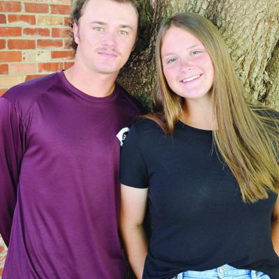 Grady Gaunt and Kenzie Kauk CDN | Emily Stephens Clinton High School names Sept. Red Tornado Boy and Girl