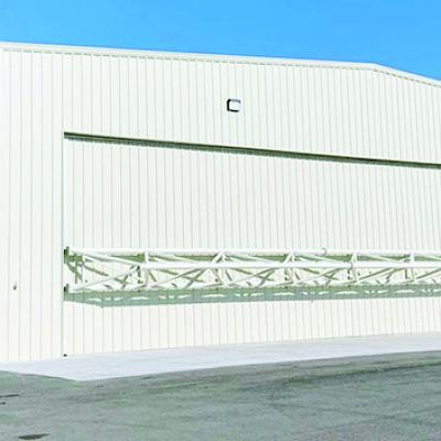 The newly constructed hangar at Clinton Regional Airport. CDN | Caleb Blanchard Airport ready to bring some business to its new hangar