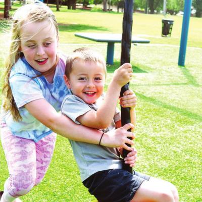 Lots of summer fun being had at local playgrounds
