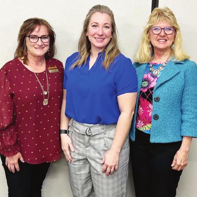 Tonya Gaunt, left, and Debbie Carlisle, right, have been appointed as executive directors for the Clinton Public School Foundation to replace the outgoing Erin Adams, middle. CDN | Courtesy photo Co-directors named for CPSF post