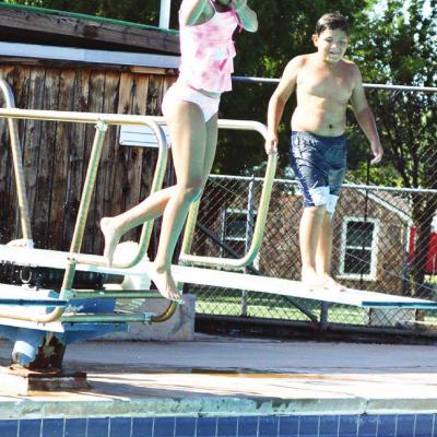 Preparing for a splash