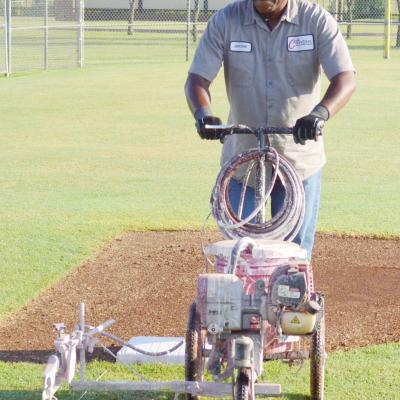 Getting fields ready for tournament