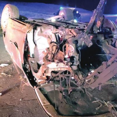 High speed chase ends in crash