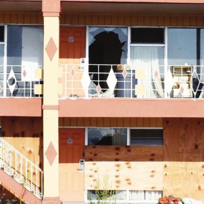 Current condition of the Glancy Motel