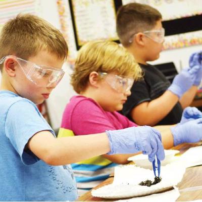 CDN | Courtesy Photo Third-graders serious about science