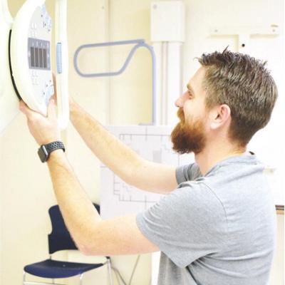 Hospital checking boxes for opening