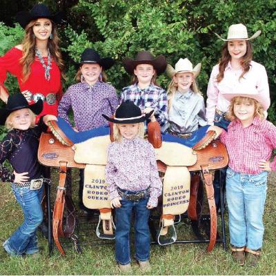 CDN | Robert S. Bryan Rodeo royalty candidates are, front row from left, Brooke Dewitt, Shaelynn Peck and Michelle Tidball; and back row, Keylee Frans, Jaeme Loudermilk, Sara Capehart, Brimley Crouch and Jenny Quiesenberry. Article Image Alt Text