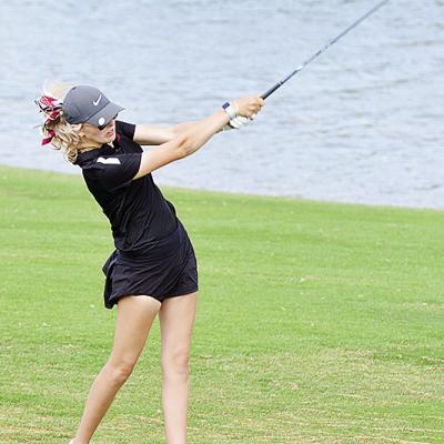 Clinton’s Addyson Littke hits the ball during the Class 4A State Tournament last year in Shawnee. CDN | Sam Goodwyn Clinton’s Addyson Littke hits the ball during the Class 4A State Tournament last year in Shawnee. CDN | Sam Goodwyn