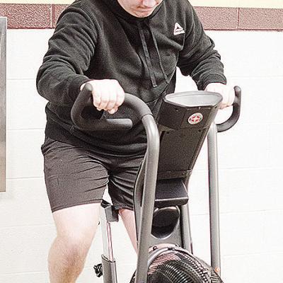 Getting ready to work hard