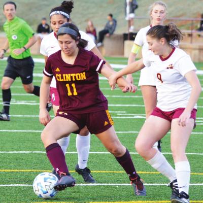 Clinton senior forward Ariana Borjas scored two goals in the 6-1 win over Putnam City North, bringing her career total to 49. CDN | COLLIN WIEDER Clinton powers through Panthers