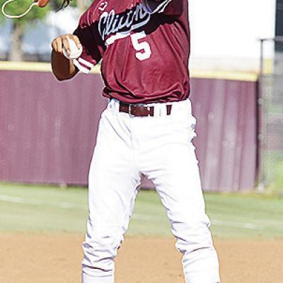 Clinton’s Jesus Gutierrez prepares to pitch against Arapaho-Butler. CDN | Sam Goodwyn Clinton’s Jesus Gutierrez prepares to pitch against Arapaho-Butler. CDN | Sam Goodwyn