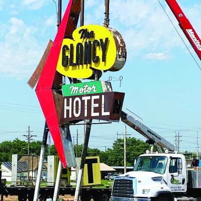 Grant secured for Glancy sign repair