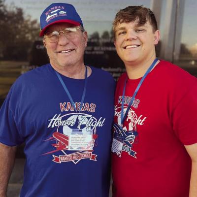 Dwayne Funk and Maddox Topliff A veteran’s welcome decades later