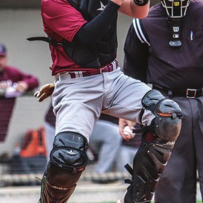 Tate Wilhelm hops to his feet