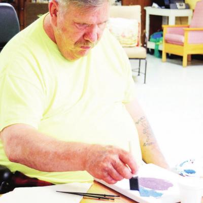 Artwork in the making