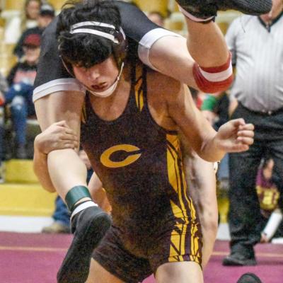 Aaron Seabolt has the most reversals (12) of any Red Tornado this season. CDN | Adam Ewing Clinton wrestling