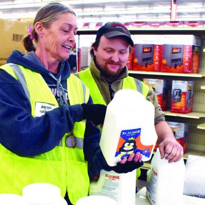 Preparing for slick sidewalks