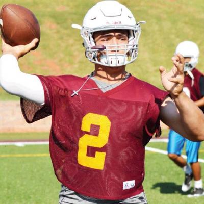 CDN | Collin Wieder Clinton sophomore quarterback Caden Powell, No. 2, and senior QB Dalton Denney are competing for the starting job. Regardless of who wins it, the plan for Clinton is to throw the ball a little more in 2019. Article Image Alt Text