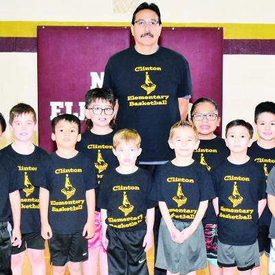 The Clinton Peewee Basketball boys’ Black Team consisted of, first row from left, Mehkai Ford, Jett Silva, Tyler Lindsey, Ryker Davis, Rory Salinas, Arrow Warden; second row, Malakai Ford, Lyrik Hunter, Jordan Eaton, Cerone Goodblanket, Maddox Martinez; The Clinton Peewee Basketball boys’ Black Team