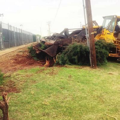 Tennis court area transformation