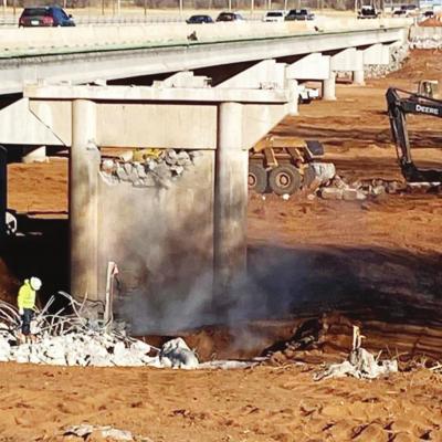 Crumbling, tumbling down