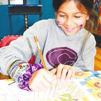 Characters turn into art