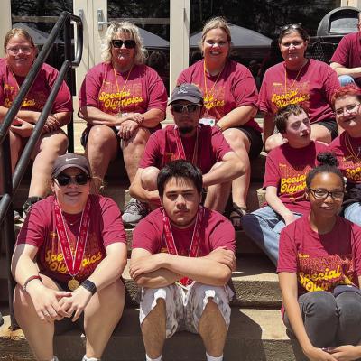 The Clinton Red Tornado Special Olympics Team 