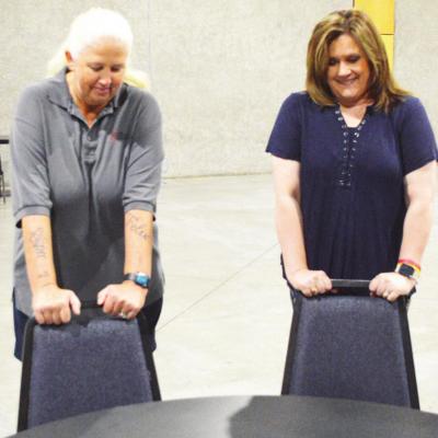 Preparing for luncheon